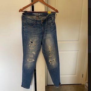 American Eagle Super Stretch Jegging Distressed